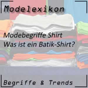 Batik-Shirt mit dem Batik-Muster