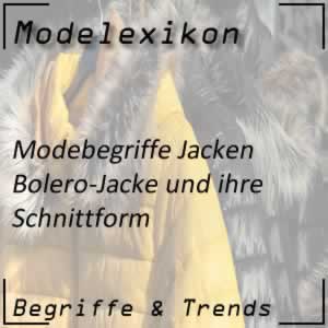 Bolero Jacke und ihr Schnitt