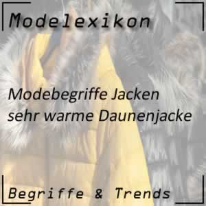 Daunenjacke - sehr warme Winterjacke