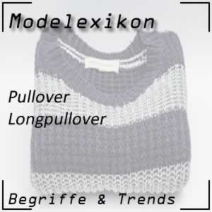 Longpullover: verlängerter Pullover