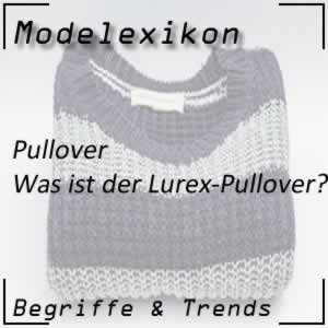 Lurex-Pullover: glänzender Pullover