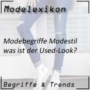 Used-Look: offenbar abgetragene Kleidung