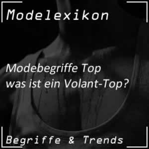 Volant-Top: top mit Volant-Einsatz