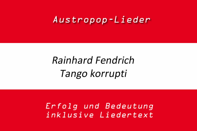 Rainhard Fendrich: Tango korrupti