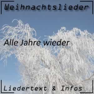 Weihnachtslied Alle Jahre wieder