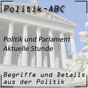 Aktuelle Stunde im Parlament