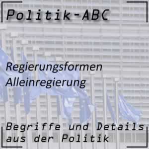 Alleinregierung einer Partei