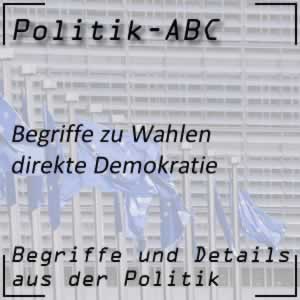 Direkte Demokratie bei Wahlen und Politik