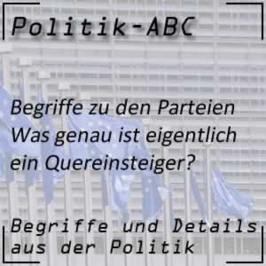 Quereinsteiger in die Politik