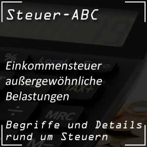 Außergewöhnliche Belastungen