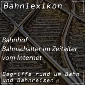 Bahnlexikon Bahnschalter Ticket