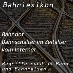 Bahnlexikon Bahnschalter Ticket