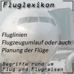 Fluglexikon Fluglinien Flugzeugumlauf