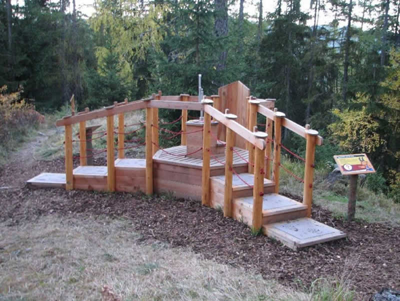 Lehrpfad Wildtieren auf der Spur bei Arzl Tirol