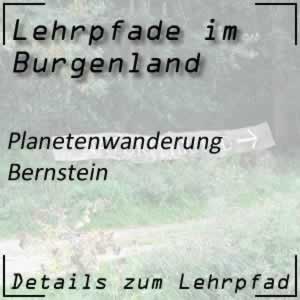 Lehrpfad Bernstein Planetenwanderung