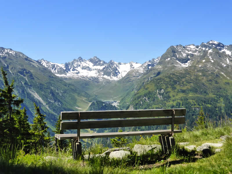 Landschaftspfad bei Gaschurn Vorarlberg