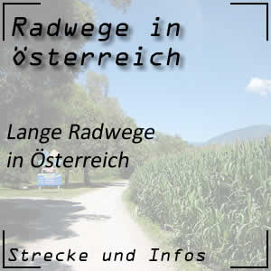 Lange Radwege durch Österreich