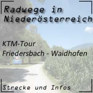 Radweg KTM-Tour Friedersbach - Waidhofen/Thaya