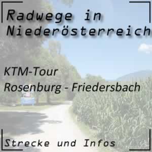 Radweg KTM-Tour Rosenburg - Friedersbach