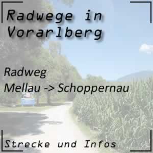 Radweg von Mellau nach Schoppernau