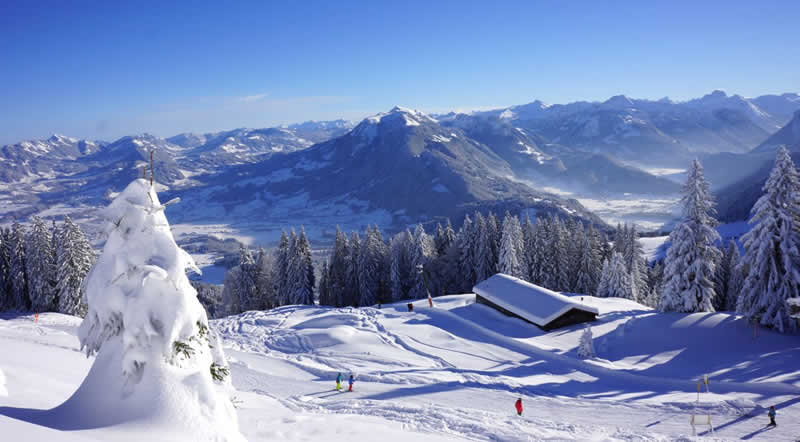 Skigebiet Bödele Schwarzenberg in Vorarlberg