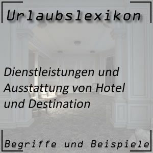 Dienstleistungen im Hotel und Feriendorf