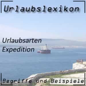 Expedition im Urlaub