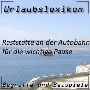 Raststätte an der Autobahn