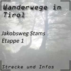 Jakobsweg Stams Etappe 1 von Stams nach Nassereith