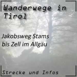 Wanderung Jakobsweg von Stams nach Zell im Allgäu