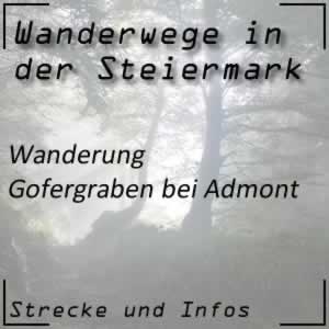 Wanderung Gofergraben bei Admont