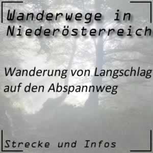 Wanderung Langschlag und Abspannweg