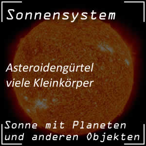 Asteroidengürtel im Sonnensystem