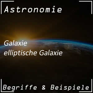 Galaxie in elliptischer Form