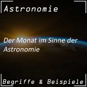 Monat laut Astronomie