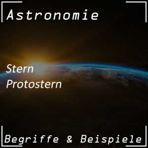 Protostern bei Geburt eines neuen Sterns