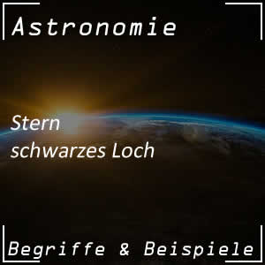 Schwarzes Loch im Universum