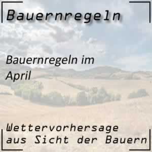 Bauernregeln im April