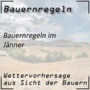 Bauernregeln im Jänner