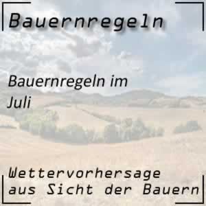 Bauernregeln im Juli