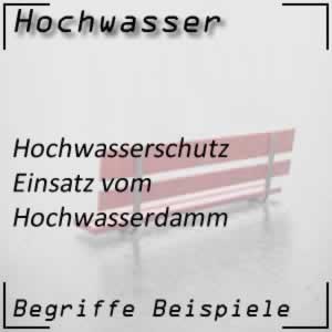 Hochwasserschutz Hochwasserdamm Deich