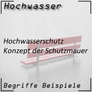 Hochwasserschutz Schutzmauer mobiler Hochwasserschutz