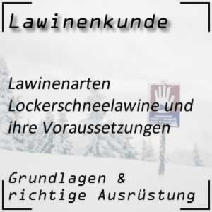 Lawinenkunde Lawinenarten Lockerschneelawine