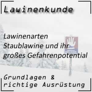 Lawinenkunde Lawinenarten Staublawine