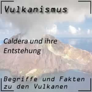 Caldera beim Vulkan