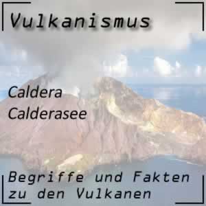 Calderasee im Vulkan