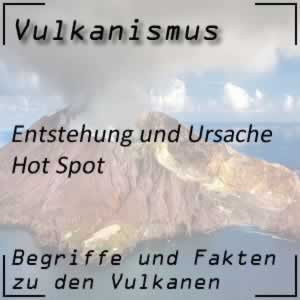 Vulkane durch Hot Spot