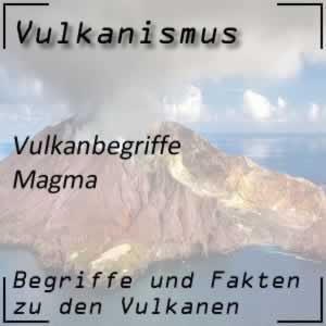 Magma im Vulkaninneren