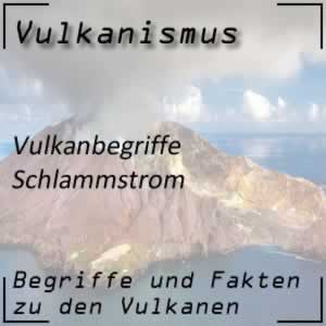 Schlammstrom bei Vulkanausbruch