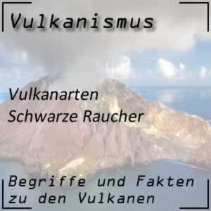 Vulkanart schwarze Raucher in der Tiefsee